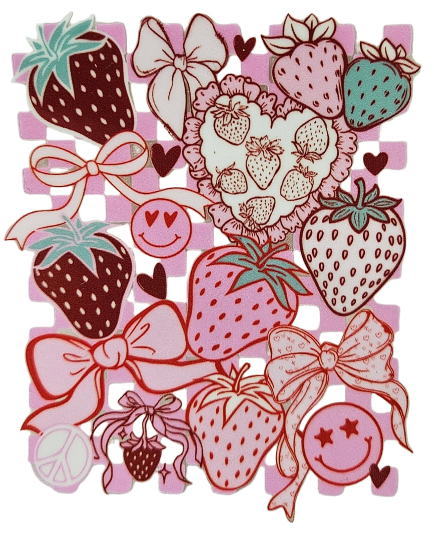 Strawberries & Smiley Face