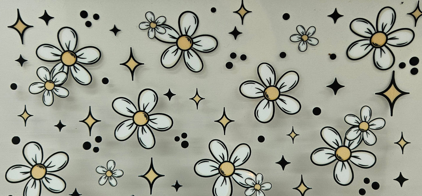 White & Yellow Flowers & Stars