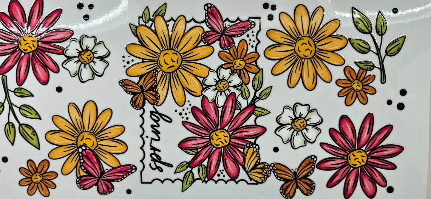 Spring Pink & Orange Flowers