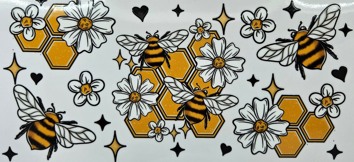 Bees Honeycomb Yellow