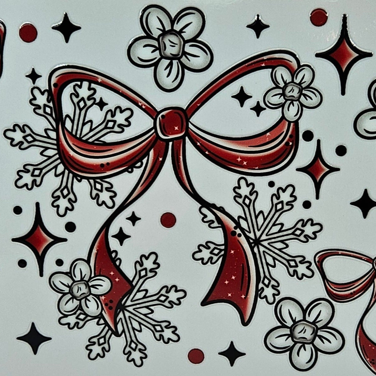 Bows and Snowflakes Christmas