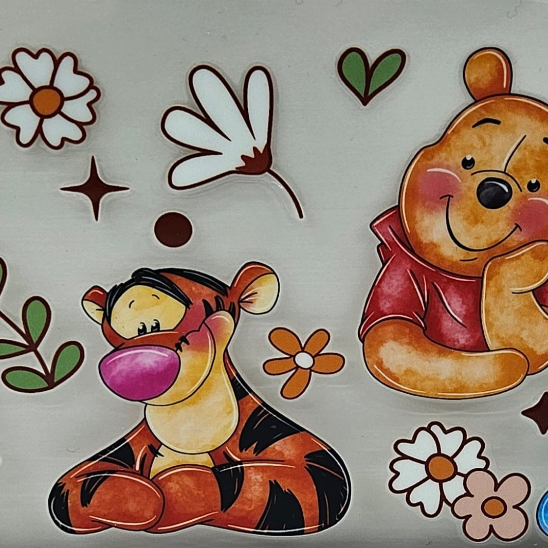 Pooh and Friends with Flowers