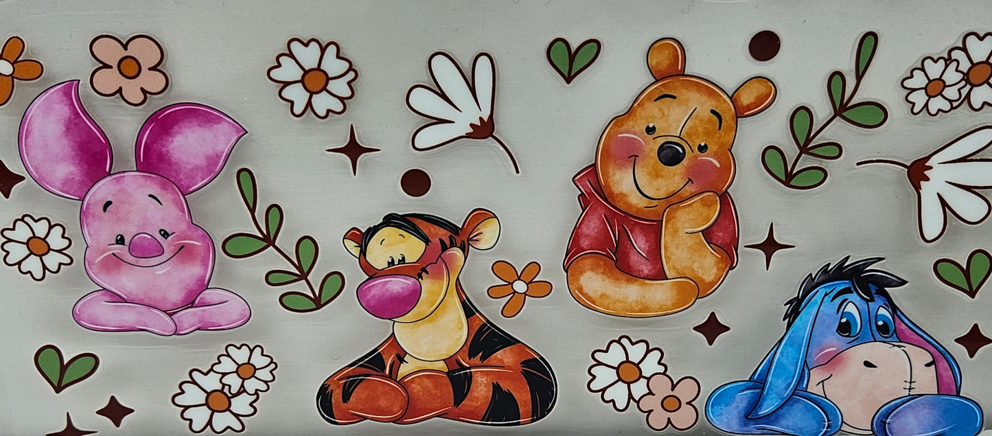 Pooh and Friends with Flowers