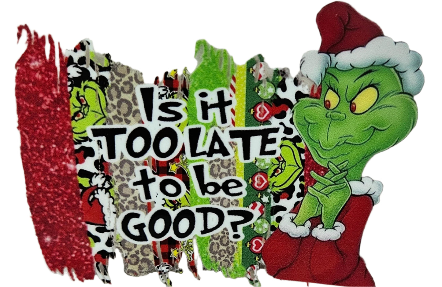 Grinch Is it too Late to be Good Christmas