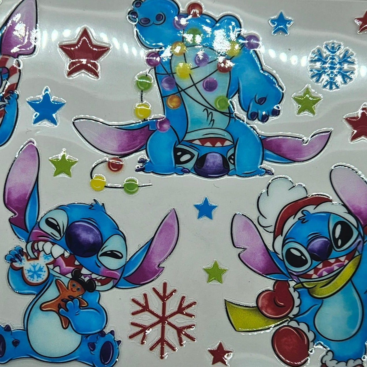 Stitch Christmas with Snowflakes