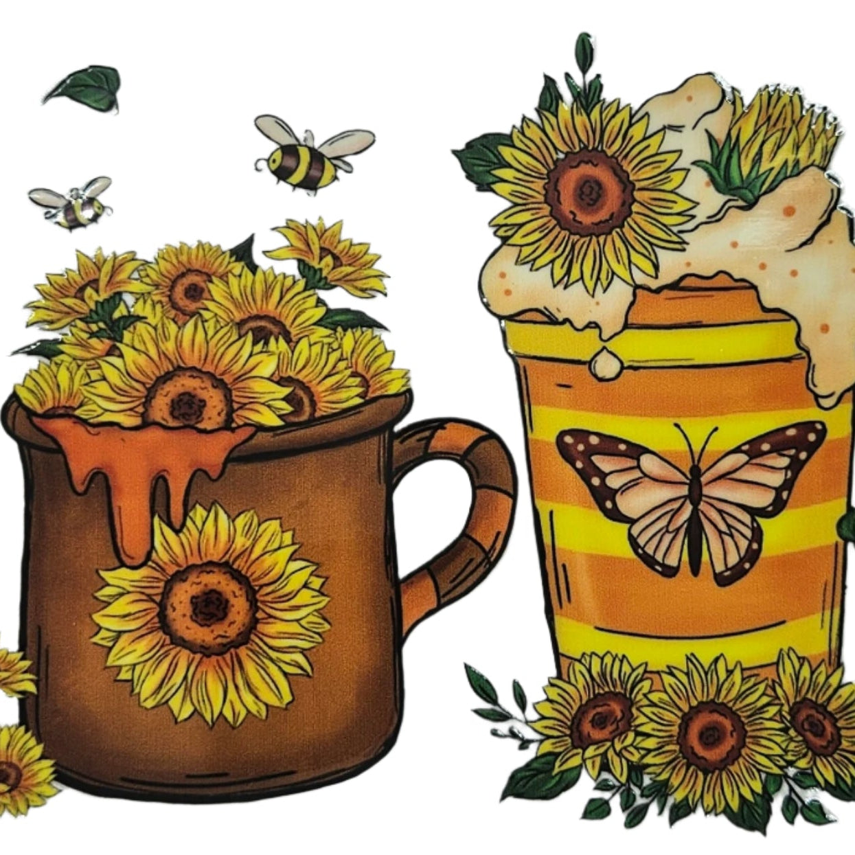 Drinks with Sunflowers