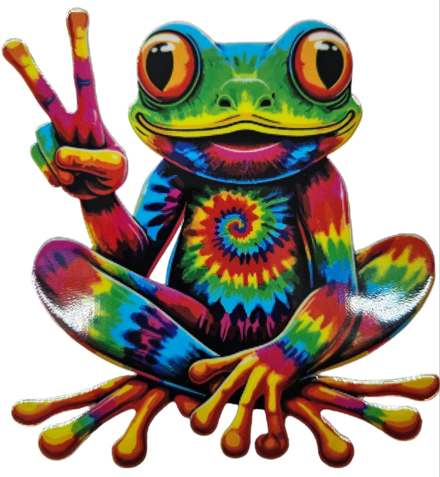 Tie Die Peace Frog