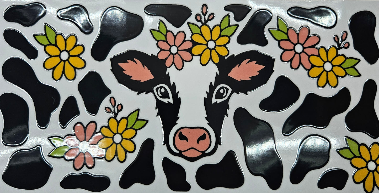 Cow & Flowers