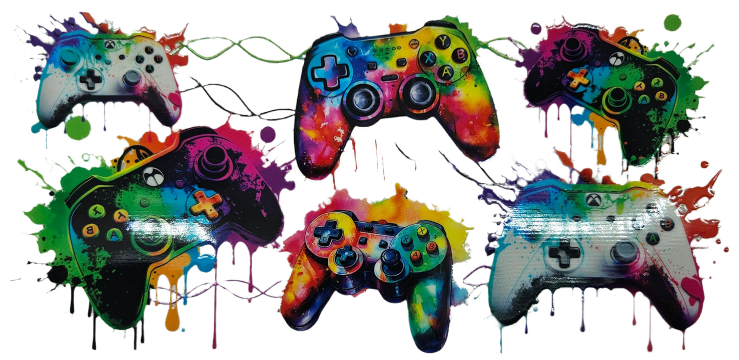 Gamer Time Paint Splatter