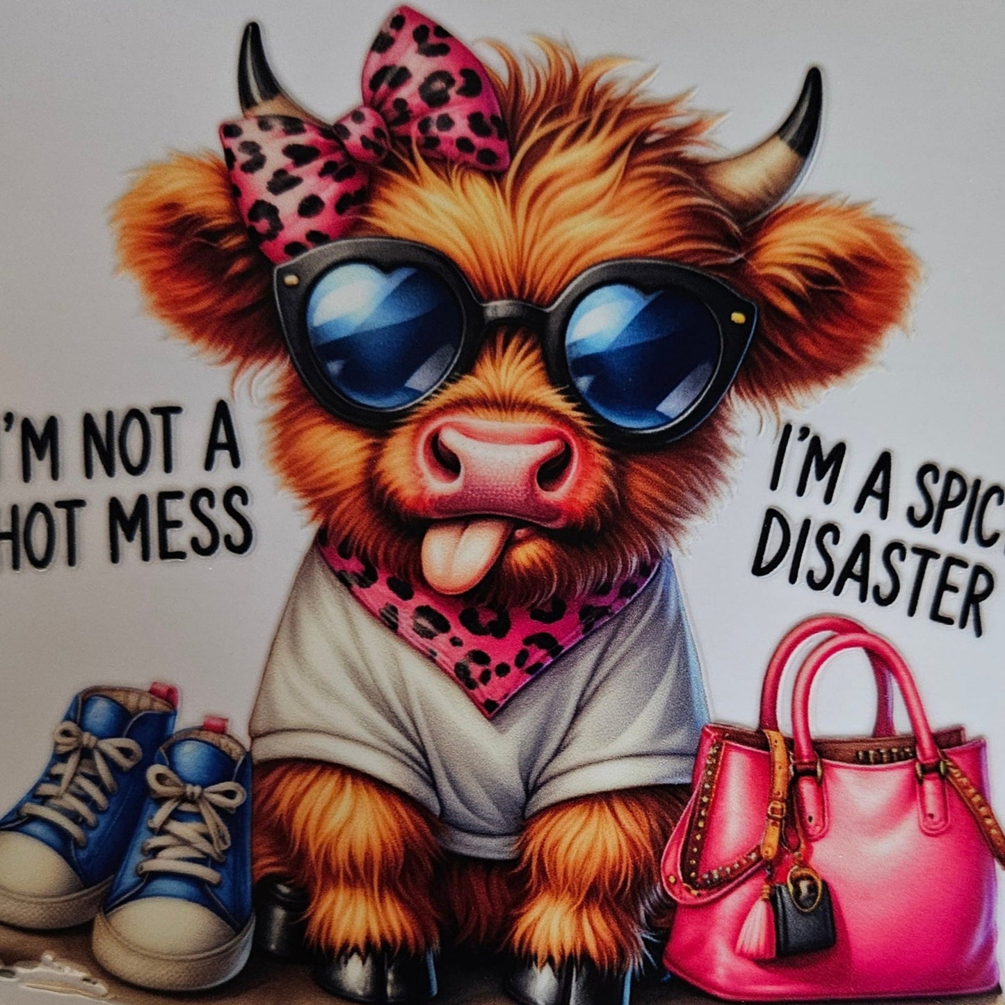 I'm Not a Hot Mess I'm a Spicy Disaster Pink