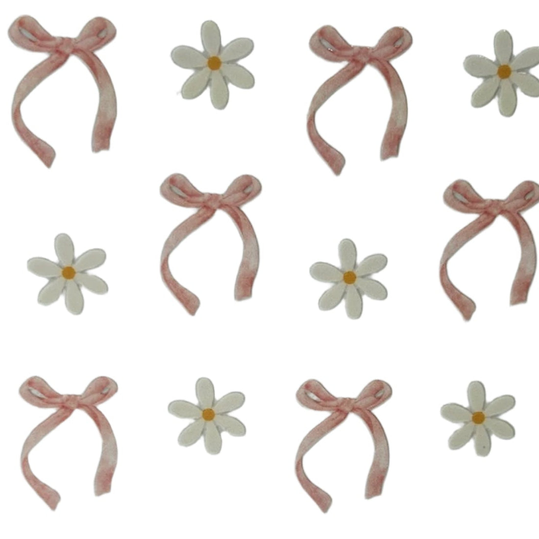 Pink Bows with Daisies