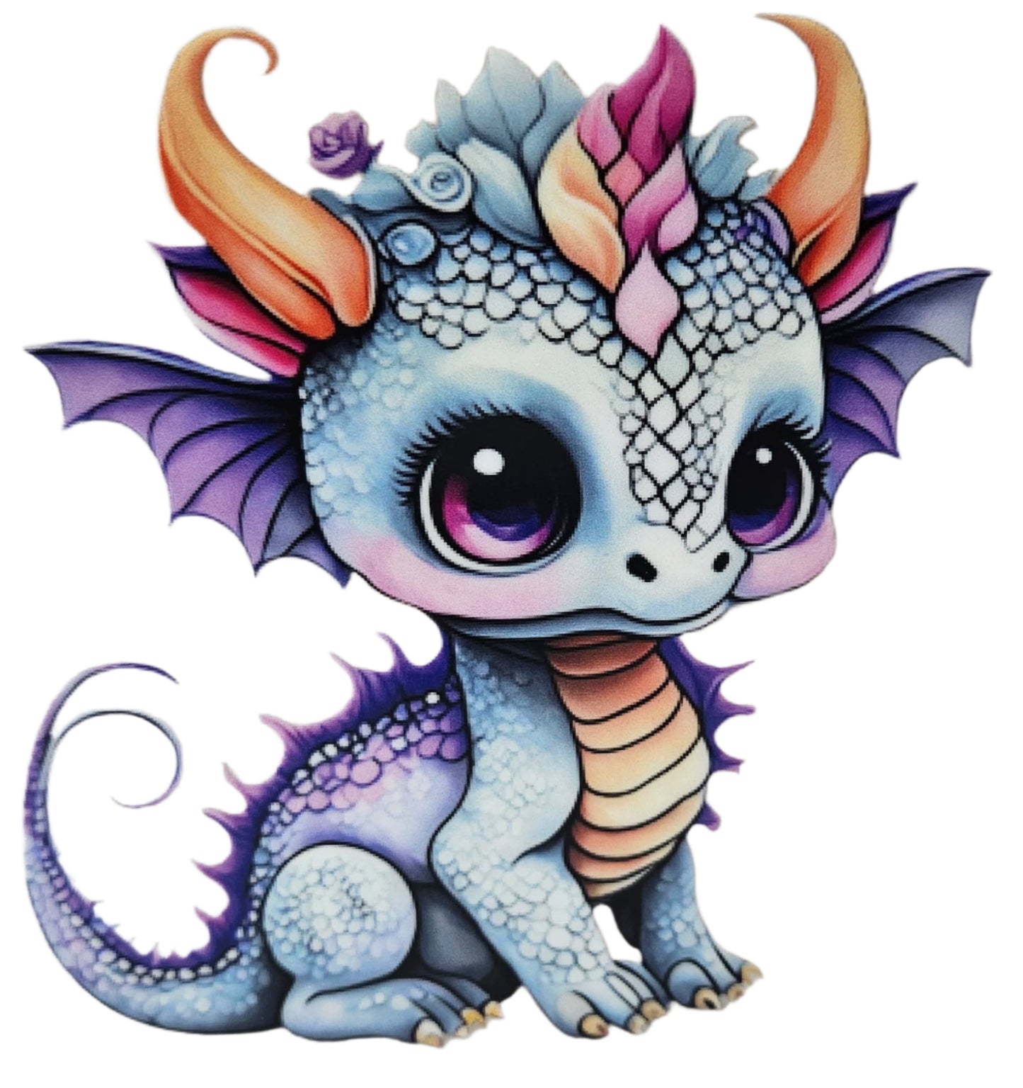 Baby White & Purple Dragon