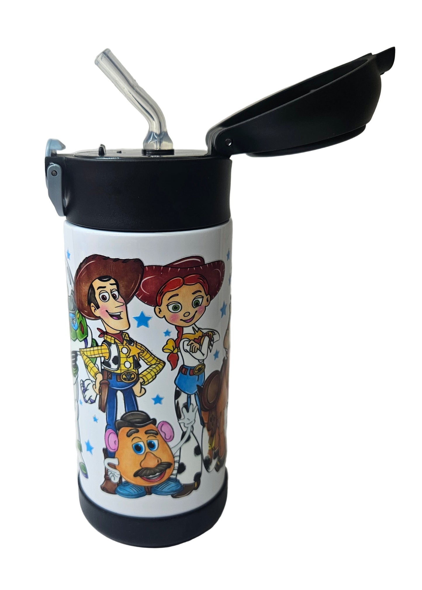 Pre-made 12oz SS Insulated Kids Flip Top Items Already Has Its Own Colored Boot Included