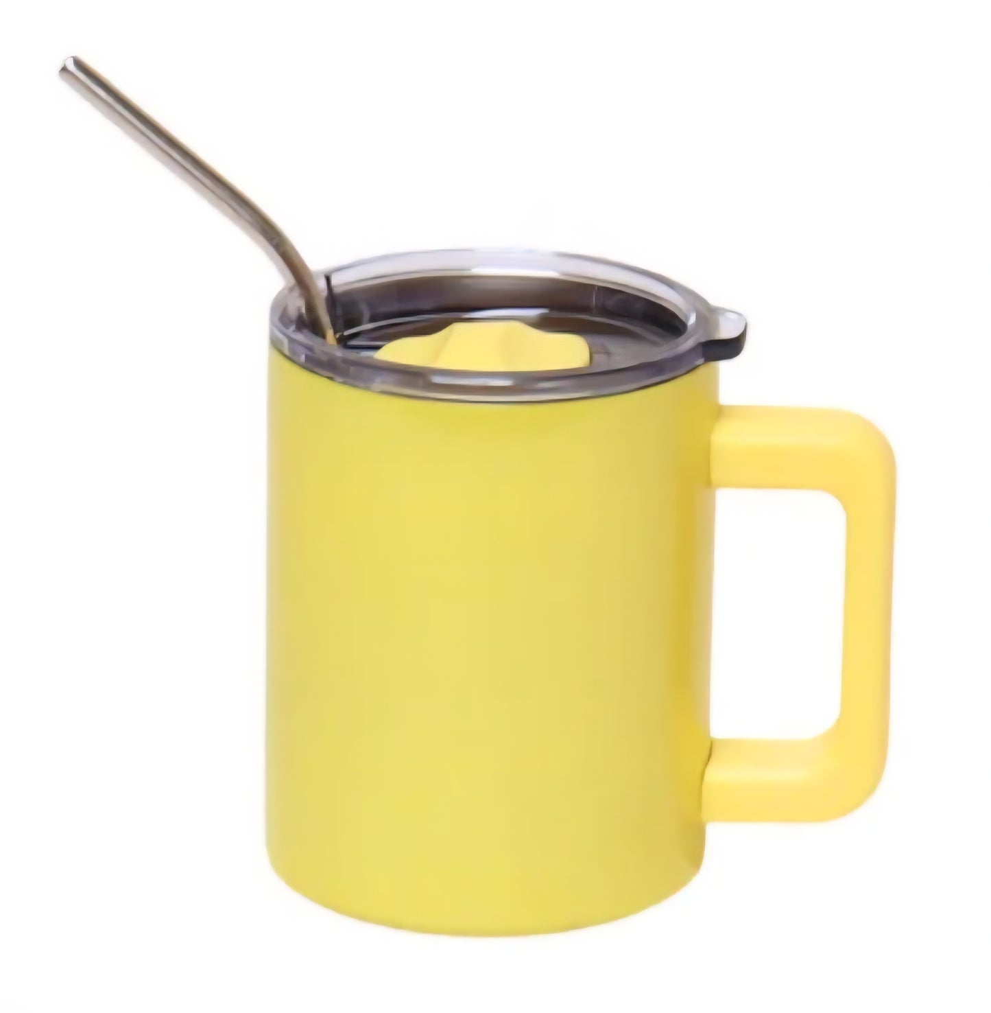 12oz Camping Mug SS Double-Wall Vacuum Insulated Yellow