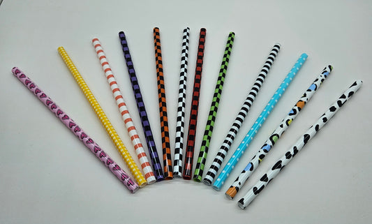 16oz Pattern Straws