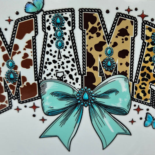 Mama Animal Print with Bow