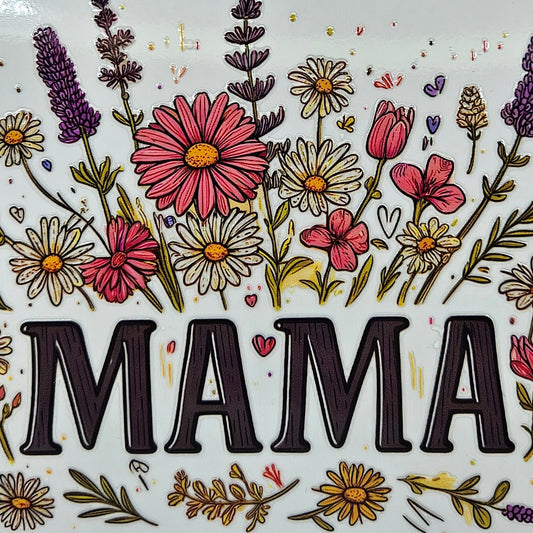 Mama with Wildflowers