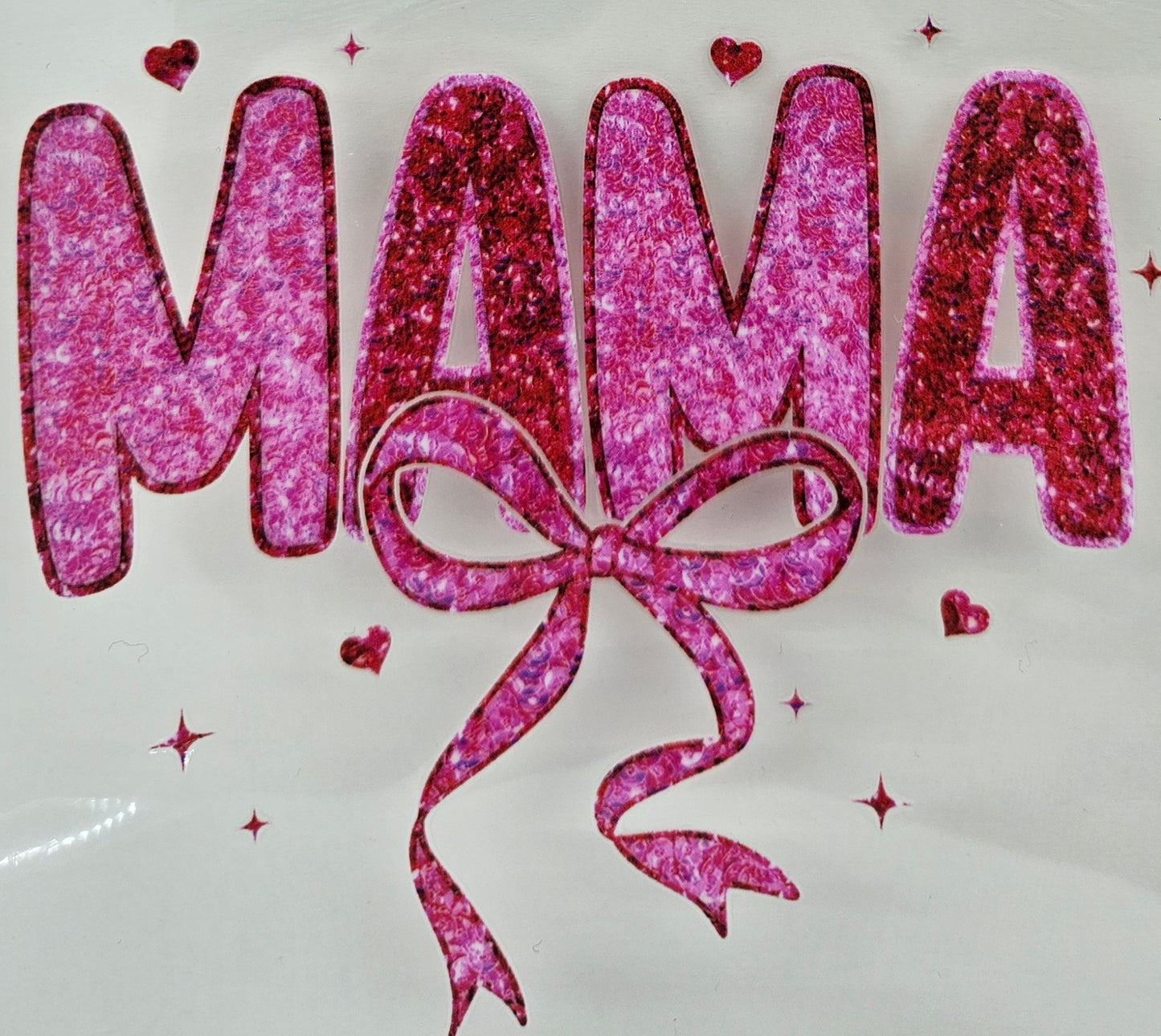 Mama Pink & Red with Bow
