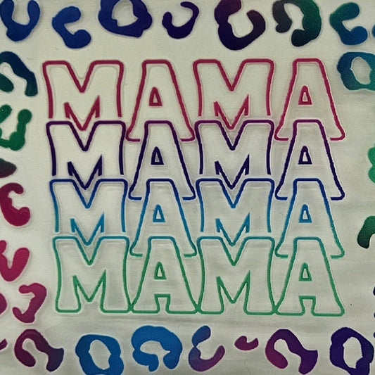 Mama Colored Cheetah Print
