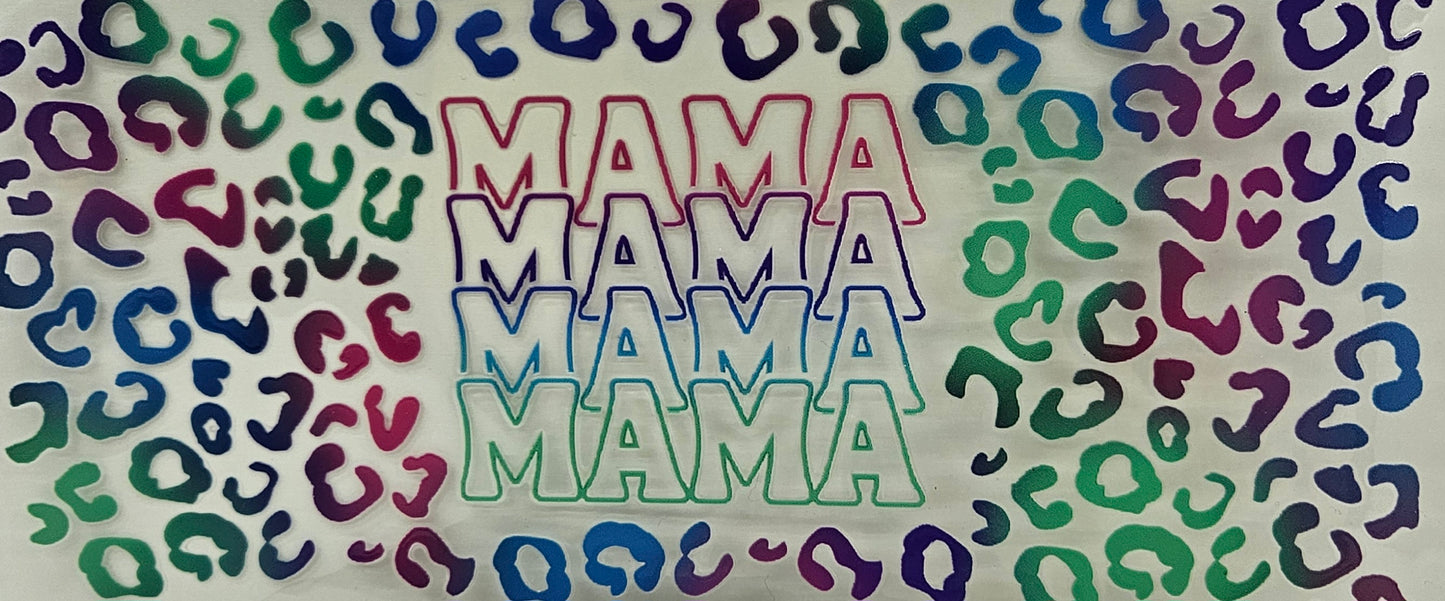 Mama Colored Cheetah Print