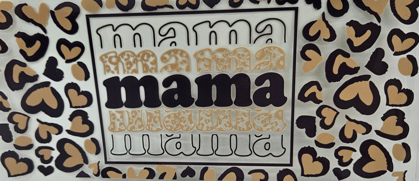 Mama leopard Print & Hearts