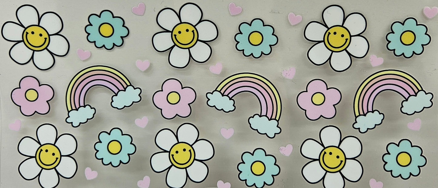 Smiley Flowers & Rainbows