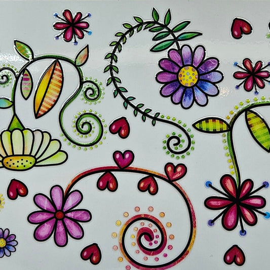 Bright Whimsical Flowers