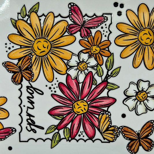 Spring Pink & Orange Flowers