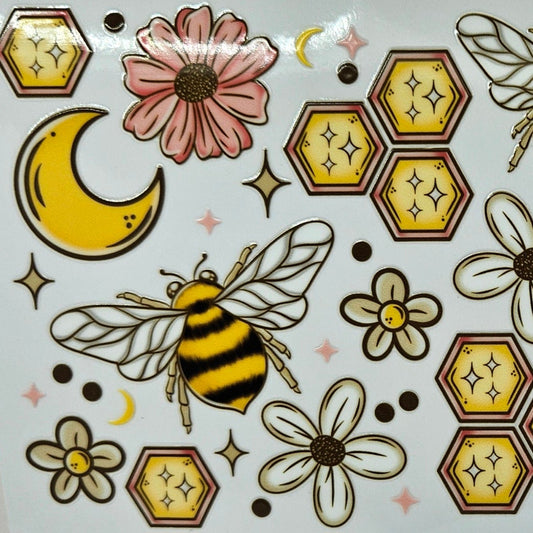 Bees Moon & Flowers