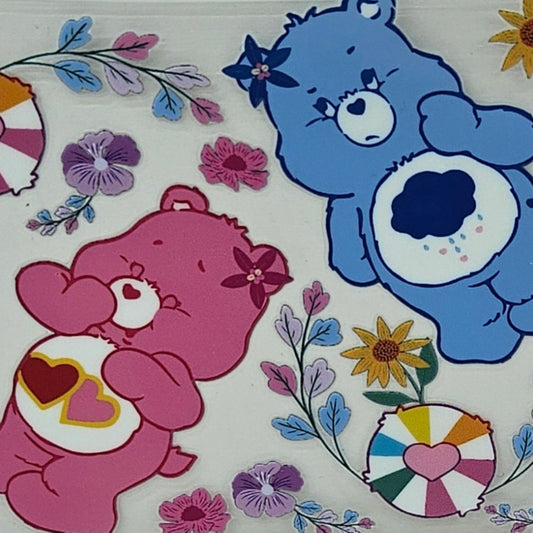 Care Bears with Flowers & Hearts