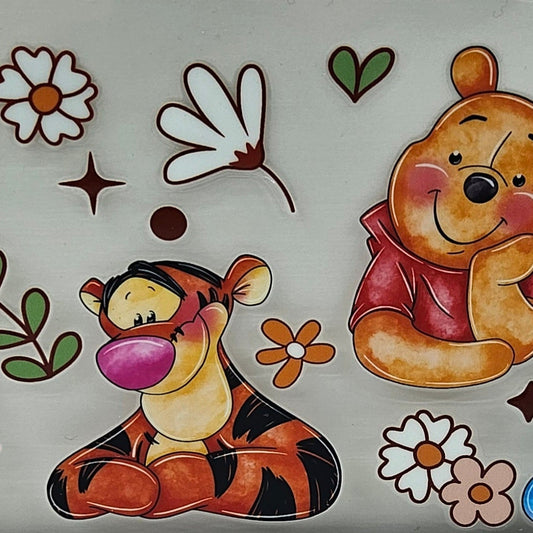 Pooh and Friends with Flowers