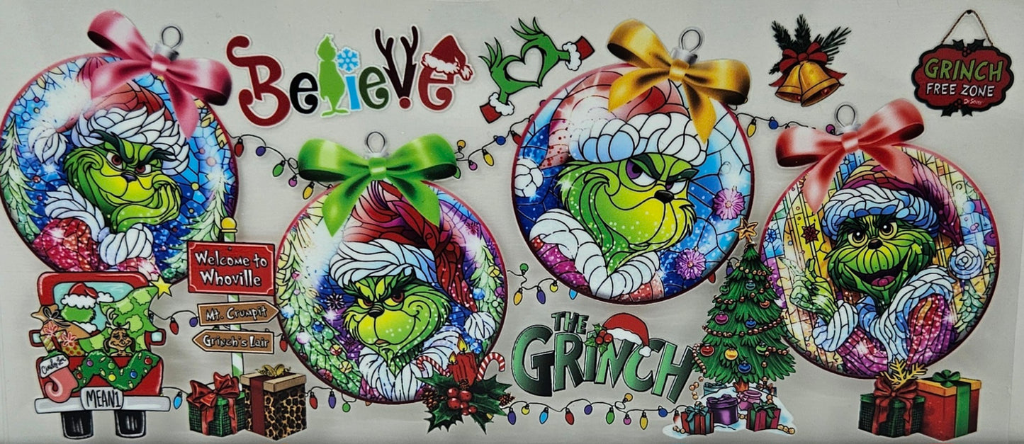 Grinch Ornaments Believe Christmas