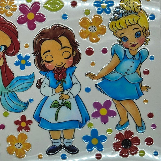 Disney Princess with Flowers