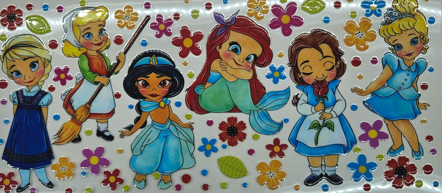 Disney Princess with Flowers