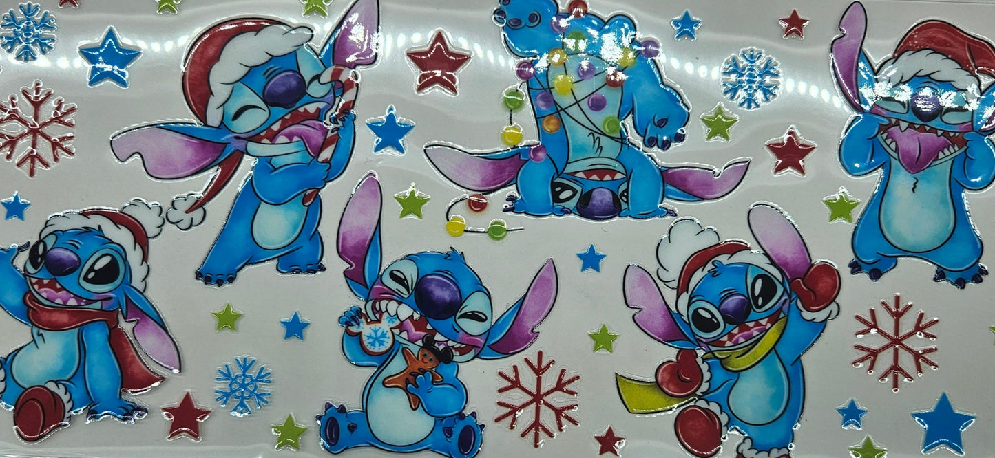 Stitch Christmas with Snowflakes