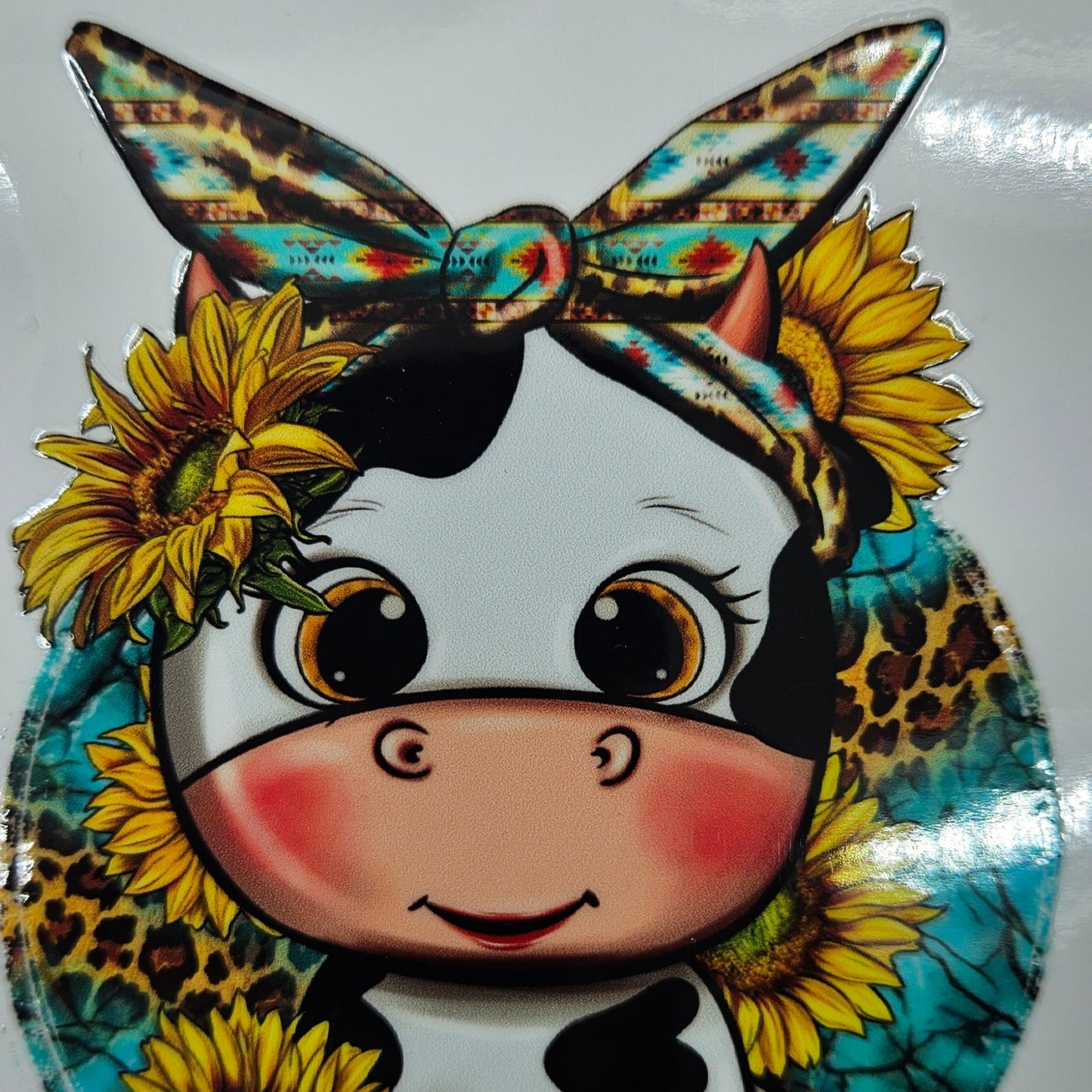 Baby Cow & Sunflowers