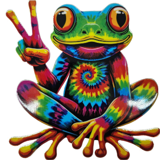 Tie Die Peace Frog