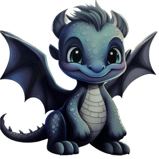 Baby Blue & White Dragon