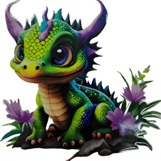 Baby Green & Purple Dragon