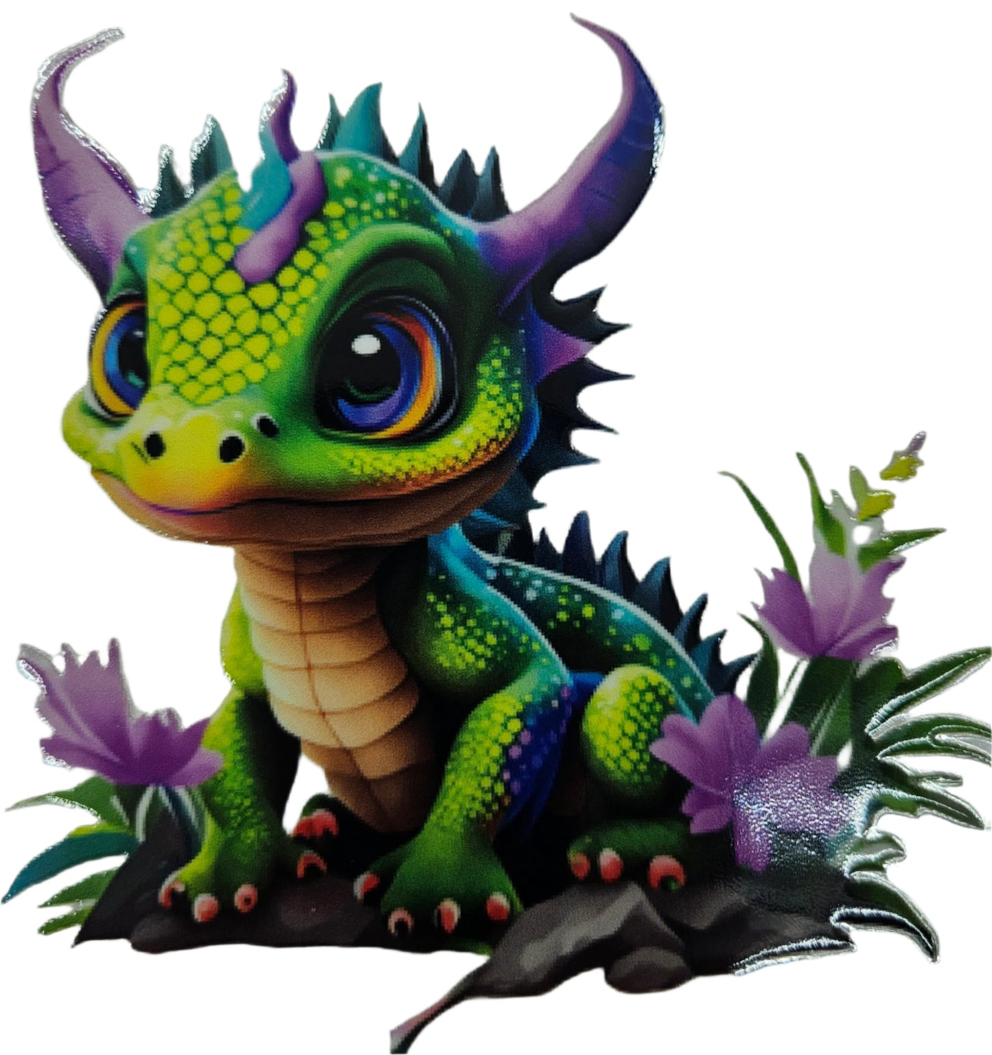 Baby Green & Purple Dragon