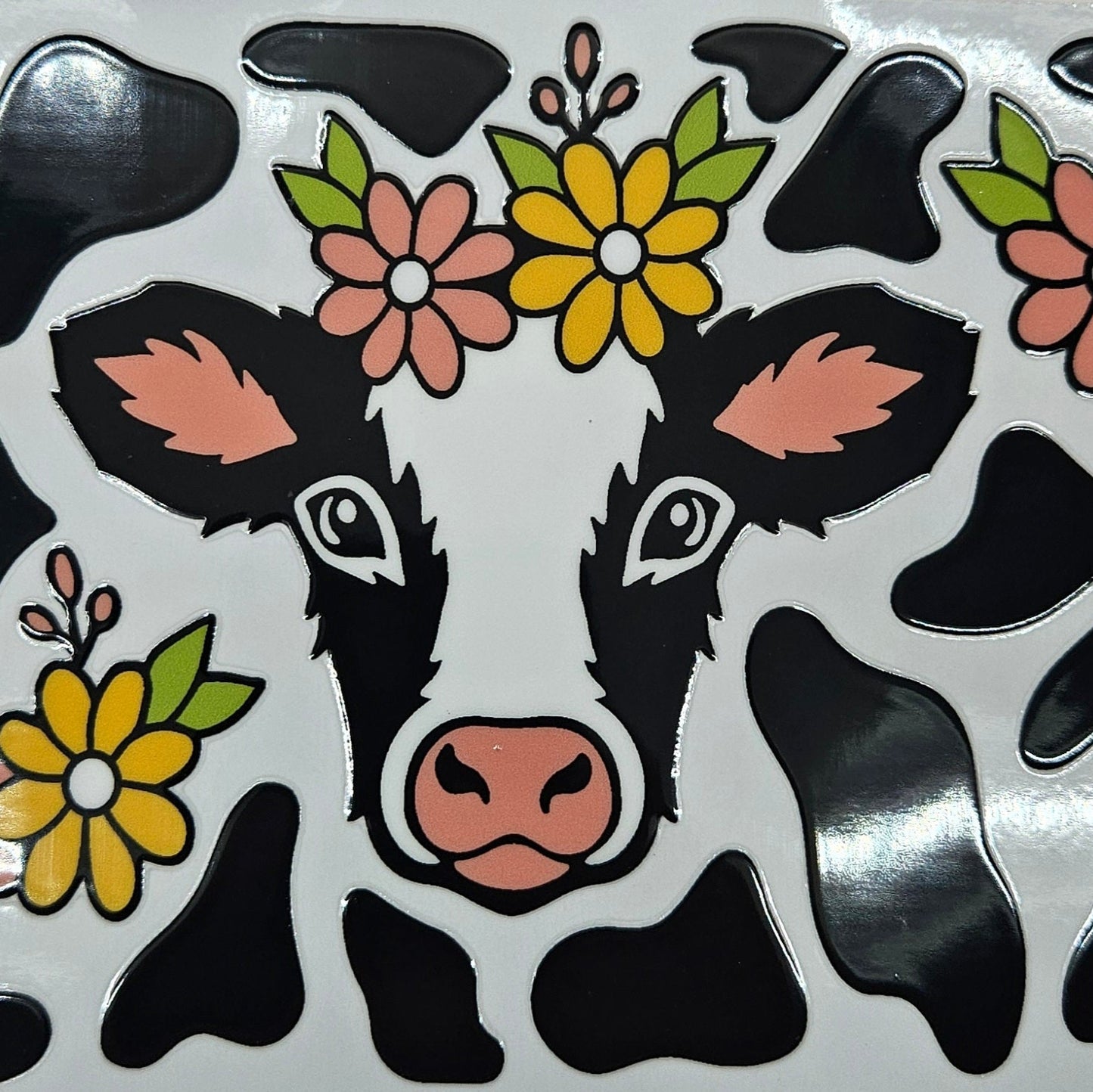 Cow & Flowers