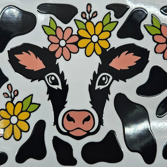 Cow & Flowers