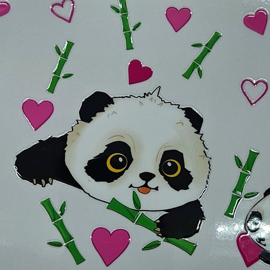 Panda Bamboo & Hearts