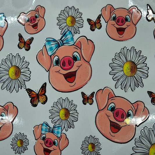 Pigs Flowers & Butterflies