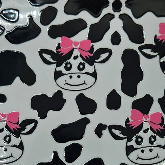 Cows with Pink Bow