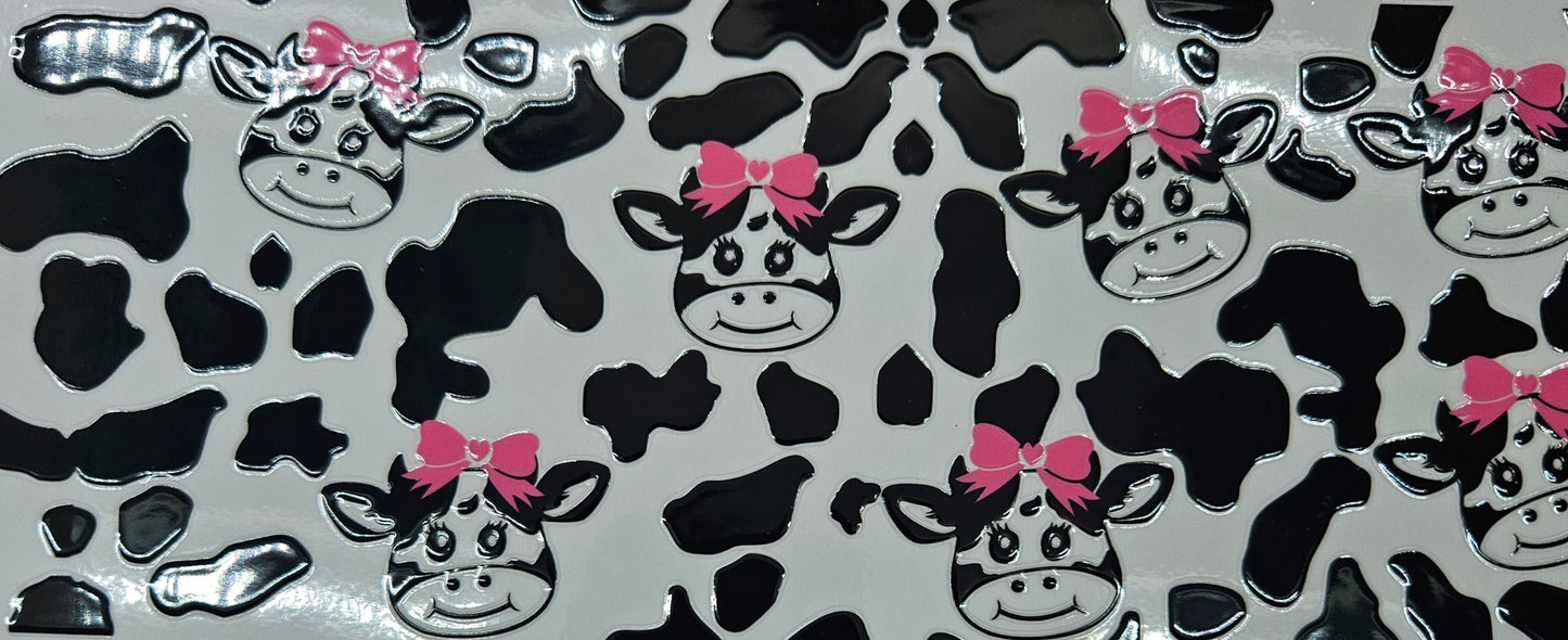 Cows with Pink Bow
