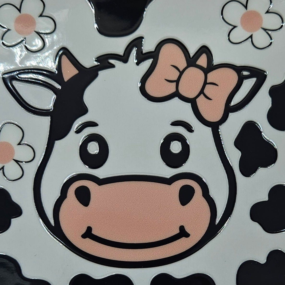Cow with Pink Bow