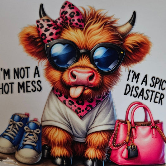 I'm Not a Hot Mess I'm a Spicy Disaster Pink