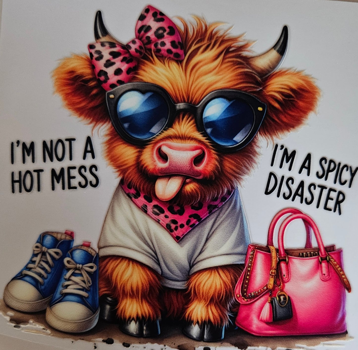 I'm Not a Hot Mess I'm a Spicy Disaster Pink