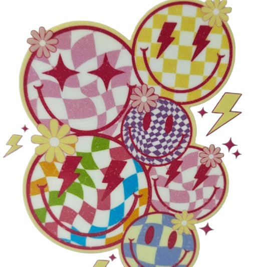 Checkered Smiley Faces